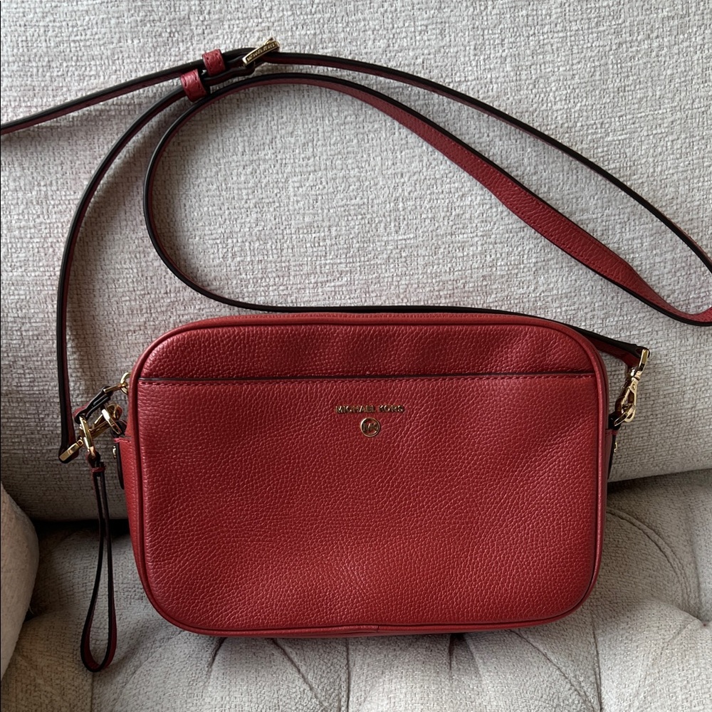 Michael Kors Cherry Red Crossbody Bag